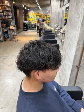 カーニー 上野(kearny) メンズマッシュ×波巻きスパイラルパーマ/ツイストスパイラル