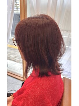 こだわりくびれカット×ピンクラベンダー