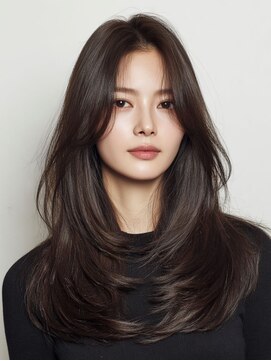 アース 上本町店(HAIR&MAKE EARTH) 20代30代レイヤーカット暗め艶カラー◎イメチェン