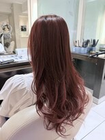 ヘア&エステ ヒロイン 西武池袋店&nbsp;艶ワインレッド×ゆる波巻きロング