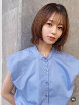 ミリ(mm) レイヤーボブ オリーブベージュ カラー 韓国 髪質改善 仙台