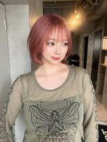 フォート(FORT)&nbsp;m16_ピンクベージュ/ピンク/ボブ/ハイトーン