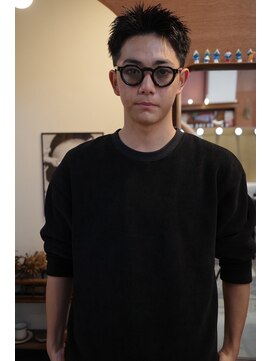 エディ(Edy) メンズスパイキーショート刈り上げ眉毛カットジェットモヒカン