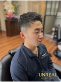 ツーブロックショート