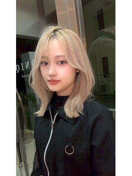 アイコニック 豊田店(ICONIQ) [豊田/ミルクティーブロンド/ダークブルー/ワンホンレイヤー]