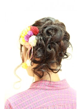 美容室 草 アップスタイル