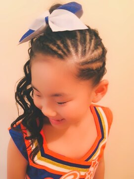 ブルーフェアリー(Blue Fairy) 【BLUEFAIRY】ハーフコーンロウ★キッズダンスセット