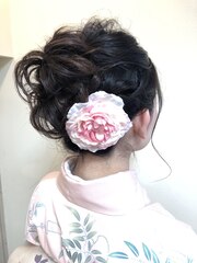 着物ヘアアレンジ