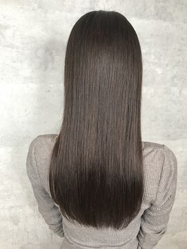 アンダーバーホワイト 天王寺阿倍野店(_WHITE) うる艶ストレート_ロング_ダークアッシュ_暗髪