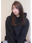 シースルーバング・うるつやナチュラルストレート