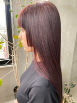 テトヘアー(teto hair) 赤髪 レッド系 モード ストレート ayamestyle