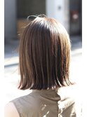切りっぱなしボブ×ハイライト♪