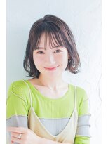 大人カワイイ切りっぱなしボブ