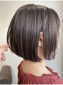 ナチュラルボブ×グレージュ