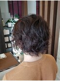 メンズミディアム×パーマ