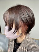 インナーカラー×ウルフカット