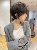 20代30代大人ガーリーショートヘアチョコレートモードショート