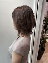 ボブレイヤーナチュラルウルフ外はねボブ20代30代髪型