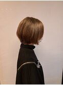 ショートボブ、髪質改善、白髪ぼかし、キッズカット、カット