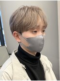 シースルーマッシュナチュラルマッシュメンズ韓国ツーブロック
