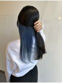 【インナーカラー】 ブルー