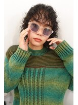 レコ 渋谷(LECO)&nbsp;黒髪カールハードスパイラルパーマレイヤーボブ