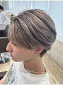 メンズバレイヤージュナチュラルセンターパート