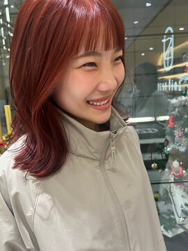 ゼスト フィーノ(ZEST fino) 【大宅種乃】ブリーチなしダブルカラーで作るオレンジカラー