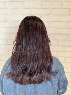 ビス ヘア アンド ビューティー 西新井店(Vis Hair&Beauty) 20代30代ロングレイヤーバレイヤージュバイオレット