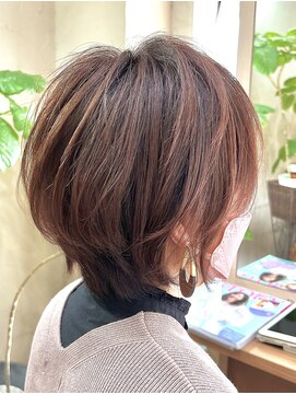 ヘアカフェ コトノハ(hair cafe Kotonoha) 【コトノハ】顔周りレイヤー秋色大人髪小顔に見せるヘア