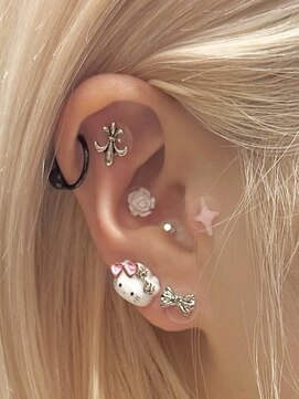 ベレーザ 渋谷神南(Beleza) 13111耳つぼジュエリーヘアアレンジ披露宴結婚式2次会ヘアセット