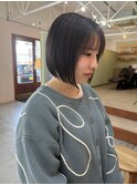 ミニボブ×髪質改善ストレート