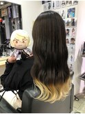 刀剣乱舞 髭切 推しカラー 毛先ブリーチ 裾カラー