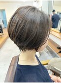 【白髪染め可】ボブショート ビフォアー＆アフター