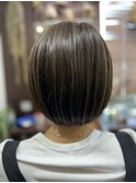白髪ぼかしハイライト
