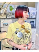 酸性ストレートでまとまるミニボブ