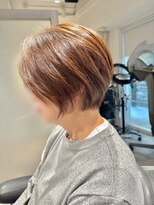 ブロッサム 保谷(Blossom)&nbsp;透明感カラー艶感ショートボブ◎30代40代前髪なし小顔ひし形