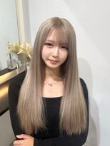 ラピス 大阪アメ村店(Lapis)&nbsp;ケアブリーチ/ミルクティーカラー/シールエクステ/ハイトーン