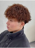 京都メンズカットメンズパーマ波巻きスパイラルパーマツイスパ