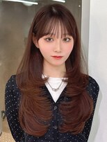 シー(See.)&nbsp;韓国へアレイヤーカット顔周りカットブリーチなしカラーA