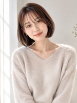 メドウ(meadow) ショートボブ ボブヘア ナチュラルブラウン 髪質改善カラー