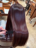 シェール(CHERE)&nbsp;髪質改善カラー 美髪矯正から2週間後のカラーです 髪質改善