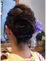 小さな美容室 ハナ(hana)&nbsp;アップで華やか、花模様アップｓｔｙｌｅ♪