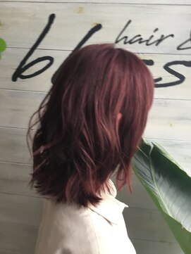 ブレス ヘアアンドスパ 湘南台(bless hair spa) ブリーチなしピンクヴァイオレット