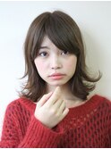 カジュアル切りっぱなしミディアム【中山】