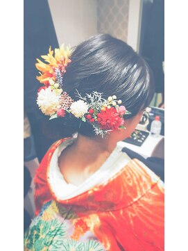 ブラウ ネイル パーティー(Blau Nail Party) 和装花嫁ヘア