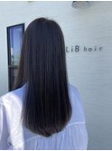 グレージュロング×シークレットハイライト