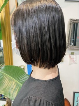 オンフリーク(ON FLEEK) #ツヤボブ#縮毛矯正#黒髪#下関#オンフリーク