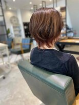 ソーホーヘアーアンドボタニカル 大橋店(SOHO hair & botanical) レイヤーショート/20代/30代/40代/アッシュピンク