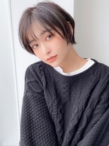 アグ ヘアー カリラ 谷山2号店(Agu hair caolila) 《Agu hair》しっとりツヤ質感の暗髪ショート